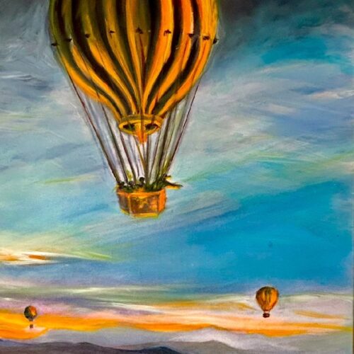 Up Up and Away Oil on Canvas